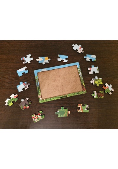 Kediler Ve Fare 16 Parça Eğitici Öğretici Ahşap Çocuk Puzzle Yapboz Bebek Çocuk Oyuncak