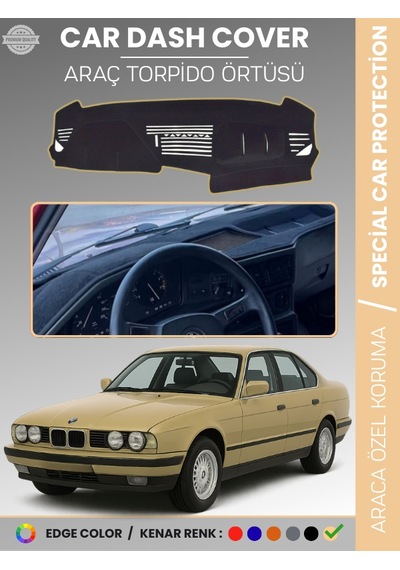Bmw E34 5 Serisi Airbagsiz 1988-1996 Torpido Örtüsü Panel Torpido Koruma Tam Uyum Çatlamayı Önler - 138 Stiloto