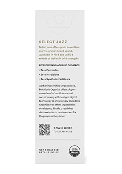 Organik Select Jazz Filed Tenor Saksafon Dili - Saksafon Boruları - İlk Ve Tek Organik Kamış Boru - 3 Yumuşak, 5 Paket