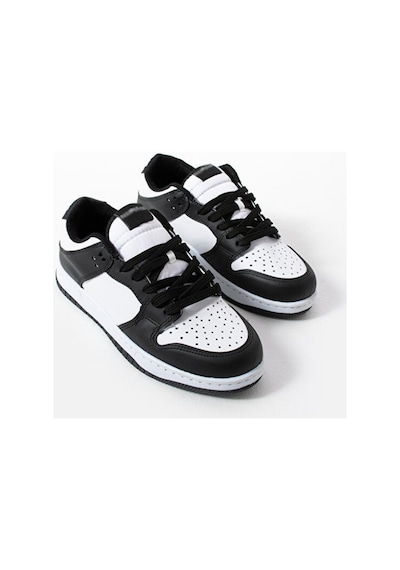 Sandrush Low Top Dayanıklı Rahat Unisex Günlük Sneaker Ayakka... Siyah - Beyaz