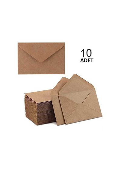 Davetiye Zarfı Kraft Zarf 10 Adet 12x18 CM
