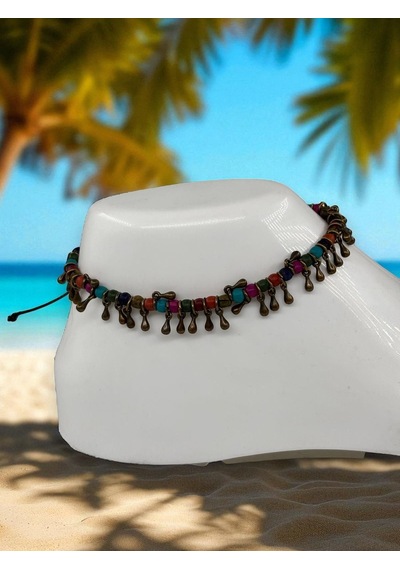 Boncuk Ay Halhal Şık Hediye Model 55d621 Çok Renkli