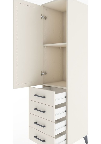 Hyperion Dolap 2 Raflı 4 Çekmeceli Tek Kapaklı 44x44x182 Ayta... Aytaşı