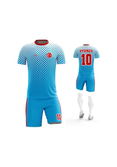 Acr Giyim Kişiye Özel Futbol Forması - Dizayn: Kırmızı & Beyaz 19