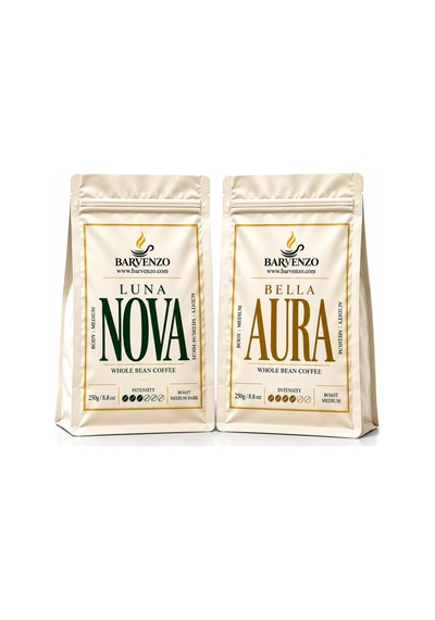 Barvenzo İkili Aroma Serisi 250 G 2 Luna Nova + Bella Aura French Press