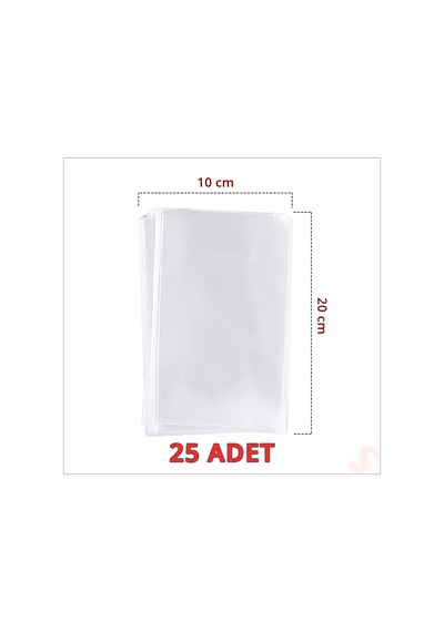 Kurabiye Ve Şeker Poşeti 20cm X 10cm - 25 Adet 1+