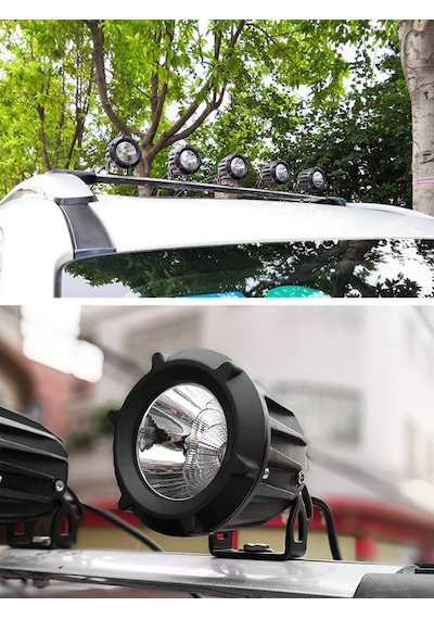 30w Yuvarlak Tek Ledli Sis Farı Off Road Çalışma Tekne Lambası
