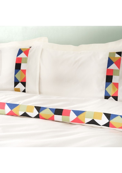 Karaca Home Cedric Multi Çift Kişilik Nakışlı Nevresim Takımı Beyaz