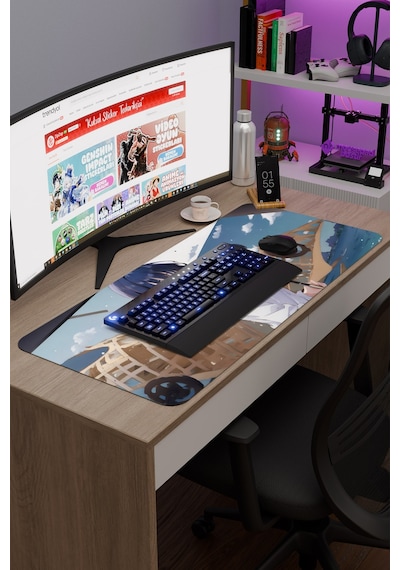 Boku No Kokoro No Yabai Yatsu Anime V3 - 90x40 Xxl Gaming Kauçuk Kaymaz Taban Mouse Pad Fare Altlığı