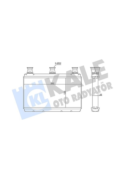Kale 352075 Kalorifer Radyatörü - Bmw 5 Seri 2004-2007 535 D Dizel 6933921 - 6933922 - 64116933921 - 64116933922 - 64119159033