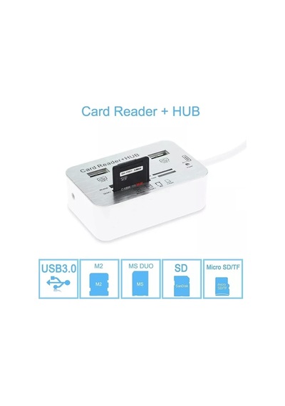 Usb 3.0/3.1 Hub + Card Reader Çoklu Kart Okuyucu, 3 Usb Girişli, 5/10 Gbps Veri Aktarım Destekli, Sd Hc Ms Duo M2 T-flash Kart Yuvalı, 20/30 Cm Kablolu Nrt-30619 Usb 3.0/3.1 Hub + Card Reader Çoklu Kart Okuyucu, 3 Usb Girişli, 5/10 Gbps Veri Aktarım Destekli, Sd Hc Ms Duo M2 T-flash Kart Yuvalı, 20/30 Cm Kablolu Nrt-30619
