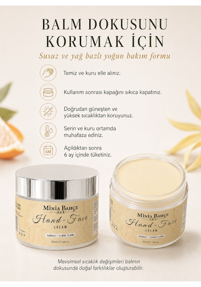 Minia Bahçe Portakal & Ylang Ylang El ve Yüz Kremi 50 ML
