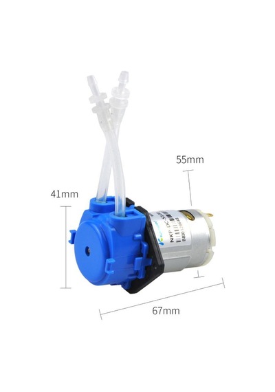 Motorobit-Kamoer 12V Peristaltik Sıvı Pompası - Nkp-Dc-B08G Mavi