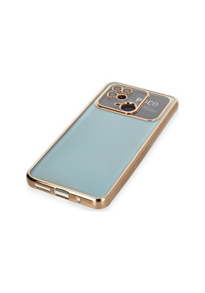 Xiaomi Redmi 10c Uyumlu Kılıf Lensli Silikon - Gold