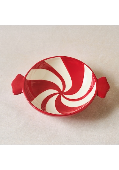 Karaca New Year Yılbaşı Candy Twist Pasta Tabağı 20 Cm Kırmızı