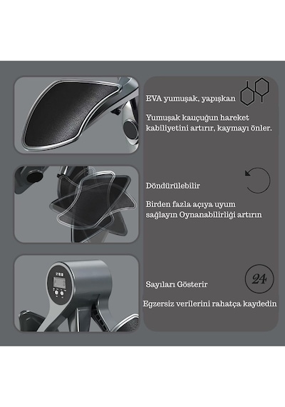 Dijital Sayaçlı Ayarlanabilir Dirençli Bacak & Kol Egzersiz Aleti İç Bacak, Kalça,göğüs & Kol Güçlendirici Fitness Aparatı