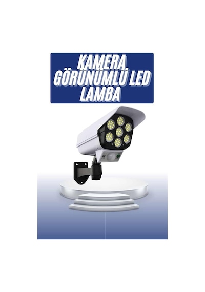 Solar Bahçe Lambası Uzaktan Kumandalı Kamera Görünümlü Hareket Sensörlü 74702581