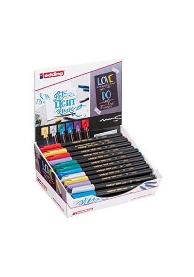 4 51151 Keçeli Ekran 1200 Metalik Color Pen, 50 Parça, Karton