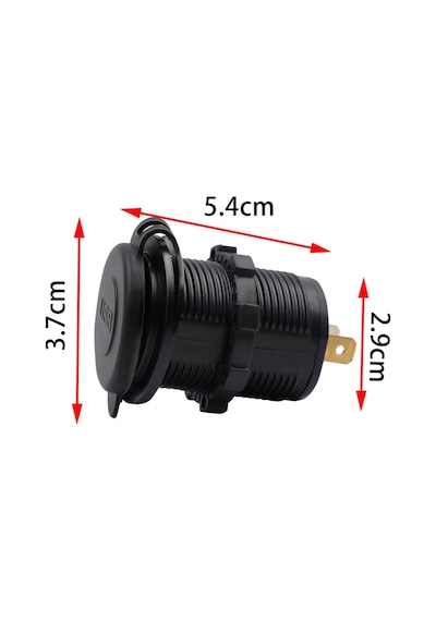 Araç-Tekne-Motorsiklet-Kamyon 12-24 W Hızlı Şarj Yeşil Işık