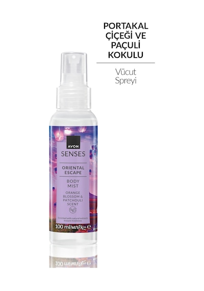 Senses Oriental Escape Portakal Çiçeği Ve Paçuli Kokulu Vücut Spreyi 100ml
