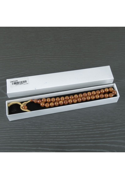 Lapisdo Sıkma Kehribar Küre Kesim 9.5x9.5mm Tesbih