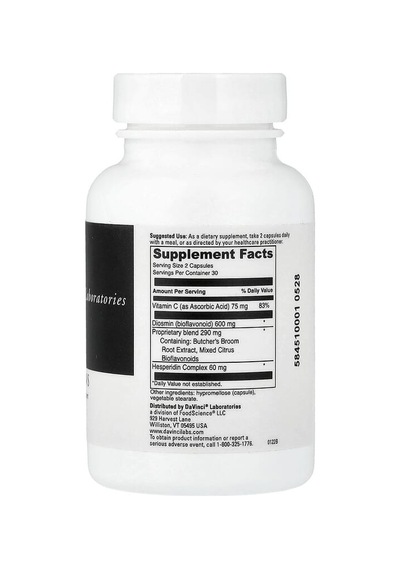 Davinci Laboratories, Healthy Veins, 60 Capsules