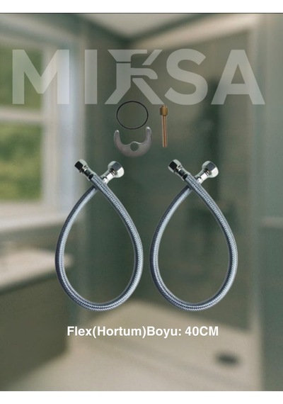 Beyaz-krom Köşe Borulu Mutfak Eviye Bataryası, Musluğu, Çeşmesi Çift Su Girişli