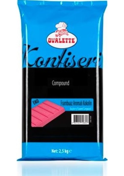 Katsan Ovalette Frambuaz Konfiseri Kokolin Çikolata Eko 2500 G