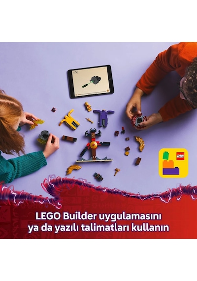 LEGO® NINJAGO® Ejderha Spinjitzu Savaş Paketi 71826 - 6 Yaş ve Üzeri Çocuklar için 2 Ninja Minifigürü İçeren Oyuncak Yapım Seti (186P)