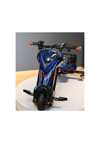 36v 350w Elektrikli Drift Scooter 3 Hızlı 25 Km/h 100 Kg Taşıma Kapasiteli Gümüş Gümüş