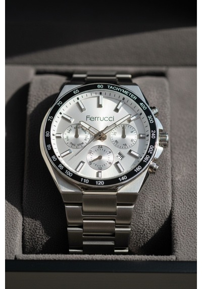 Ferrucci Gümüş Çelik Kordon Erkek Kol Saati L03635m.02 Gümüş