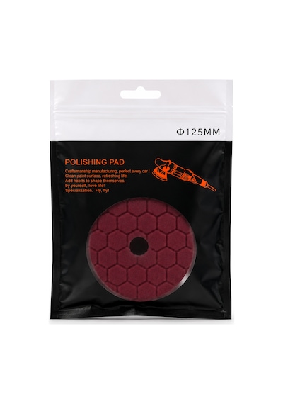 Codetha 125 Mm Petek Desenli Bordo Polisaj Süngeri