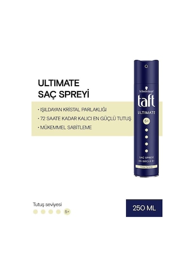Ultımate Sprey 250 Ml 1 Adet Kalıcı Tutuş Saç Spreyi