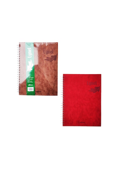 Le Color Lynel Renkli Sert Kapak Spiral Kareli Defter - 2 Adet