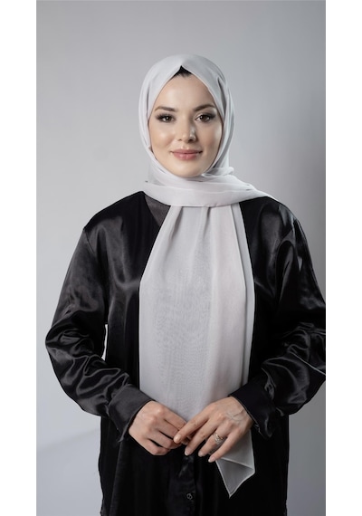 Hürrem Bone Açık Vizon Düz Klasik Şal Şifon Kumaş Janjan Abiye 202108 56 Açık Vizon