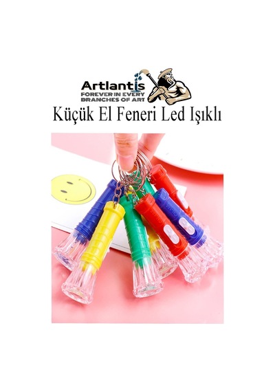 Küçük El Feneri Led Işıklı 4 Adet Anahtarlıklı Mini El Feneri İlk Yardım Feneri Deprem Feneri Karne Hediyesi