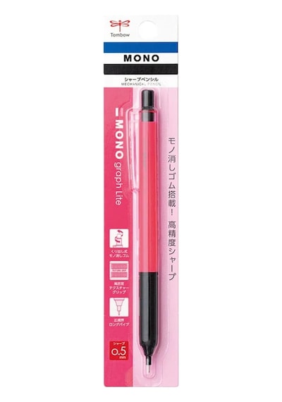 Tombow Mono Grafik Lite Mekanik Kalem 0.5 Mm Neon Pembe Dpa-122f