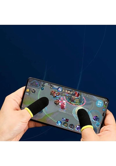 E-spor Parmak Eldivenleri 4'lü - Pubg Oyun Eldiveni Ter Geçirmez 2 Çift - 4 Parmaklık