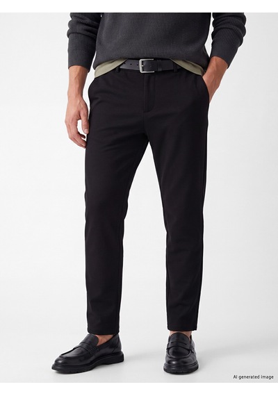 Lcw Vision Siyah Slim Fit Gabardin Erkek Pantolon