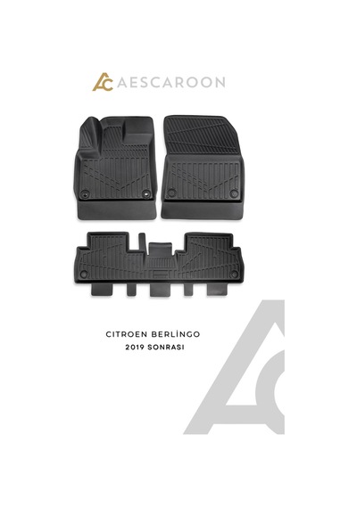 Citroen Berlingo 2018 Sonrası 3d Havuzlu Paspas