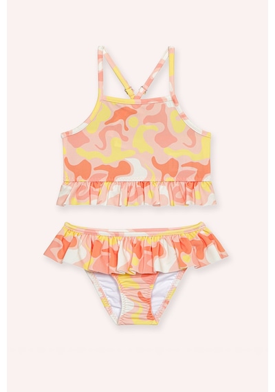 Panço Sand Mother Kız Bebek Desenli Turuncu Bikini 2512GB42004