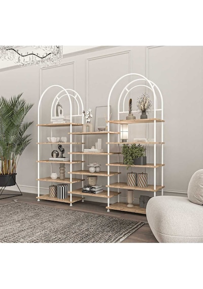 Çevir Kur Bohem Atlantik Çam Raf Çok Amaçlı Dekoratif Dolap & Kitaplık 199x203x29 Atlantik Çam