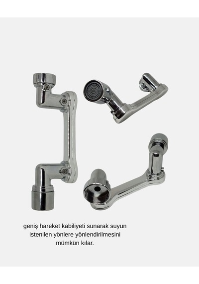 Northcity Dönebilir Musluk Başlığı - 1080 Dönebilen, 2 Modlu Su Akışı Ve Su Tasarruflu Filtre