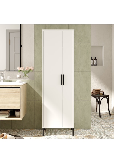 Yurudesign Daisy Çok Amaçlı Dolap, Vileda Banyo Dolabı Beyaz Dy1- Çok Renkli