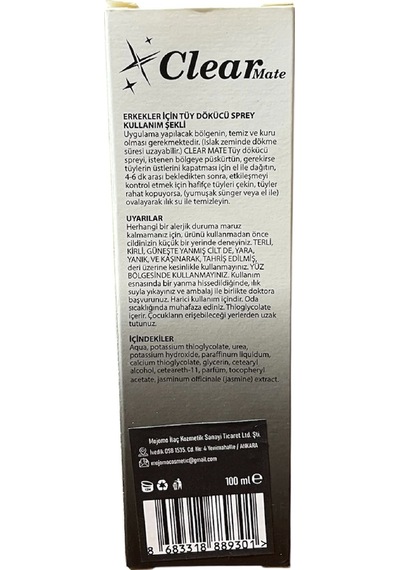 Tüy Dökücü Erkekler İçin Krem Man 100 Ml, 3adet