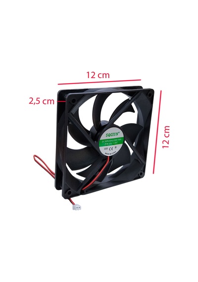 5 Volt 12 Cm 2 Pimli Fan 2 Pin 12cm 5v Fan 12x12x2.5 Cm Fan 12v