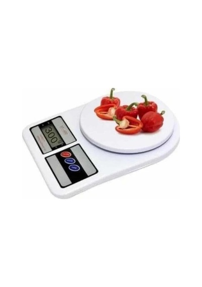 Mutfak Tartısı Dijital Göstergeli Hassas Tartı 10 Kg Kapasiteli Açık Gri 22211728