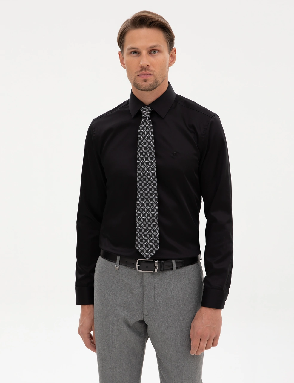 Pierre Cardin Erkek Siyah Gömlek Basic 50315254-vr046 Siyah