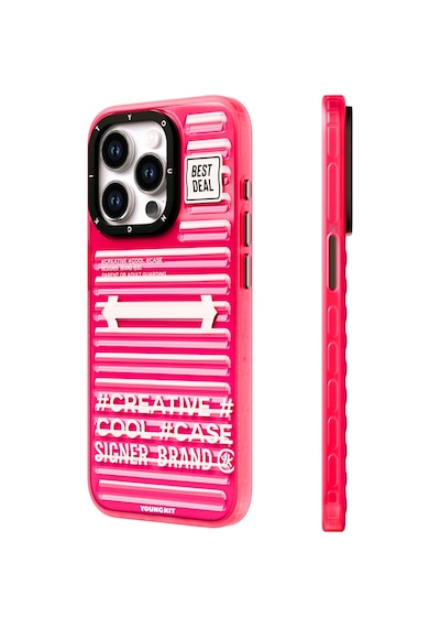 Apple Uyumlu iPhone 15 Pro Max Kılıf Youngkit Luggage Firefly Serisi Kapak Mavi