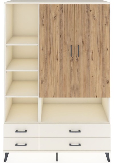 Hyperion Dolap 8 Raflı 4 Çekmeceli 2 Kapaklı 132x44x195 Aytaş... Aytaşı